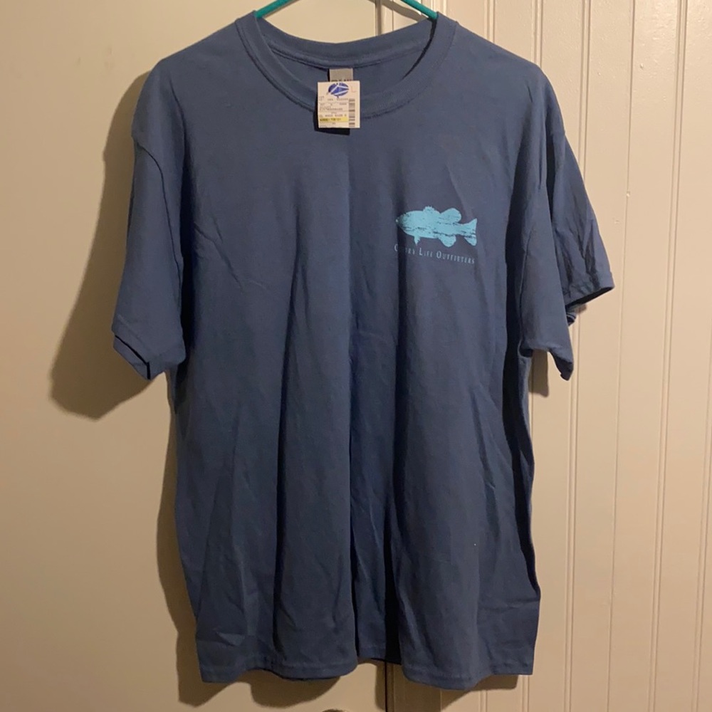 Country Life Outfitters Mens Large Blue Short Sleeve Shirt